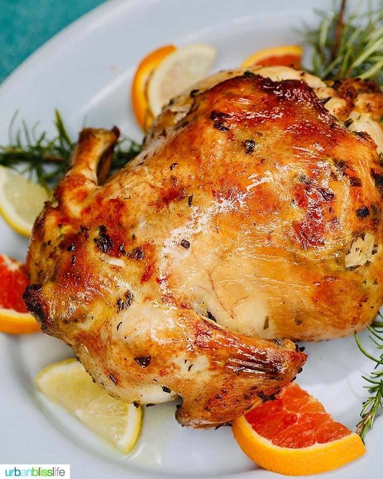 Citrus Roasted Chicken Recipe - Urban Bliss Life