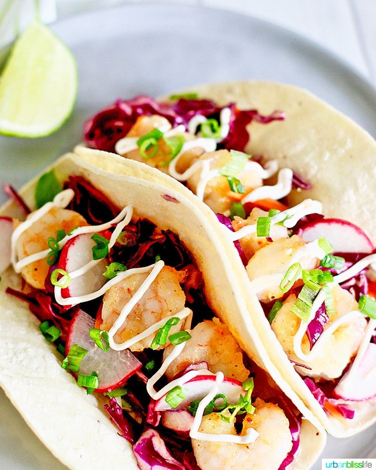 Easy Shrimp Tacos recipe - Urban Bliss Life - Food Wine Travel