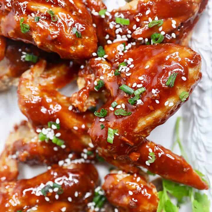 Honey Bourbon Chicken Wings