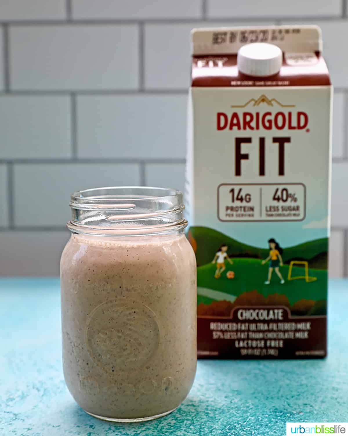 chocolate protein post-workout shake with darigold ultra-filtered milk