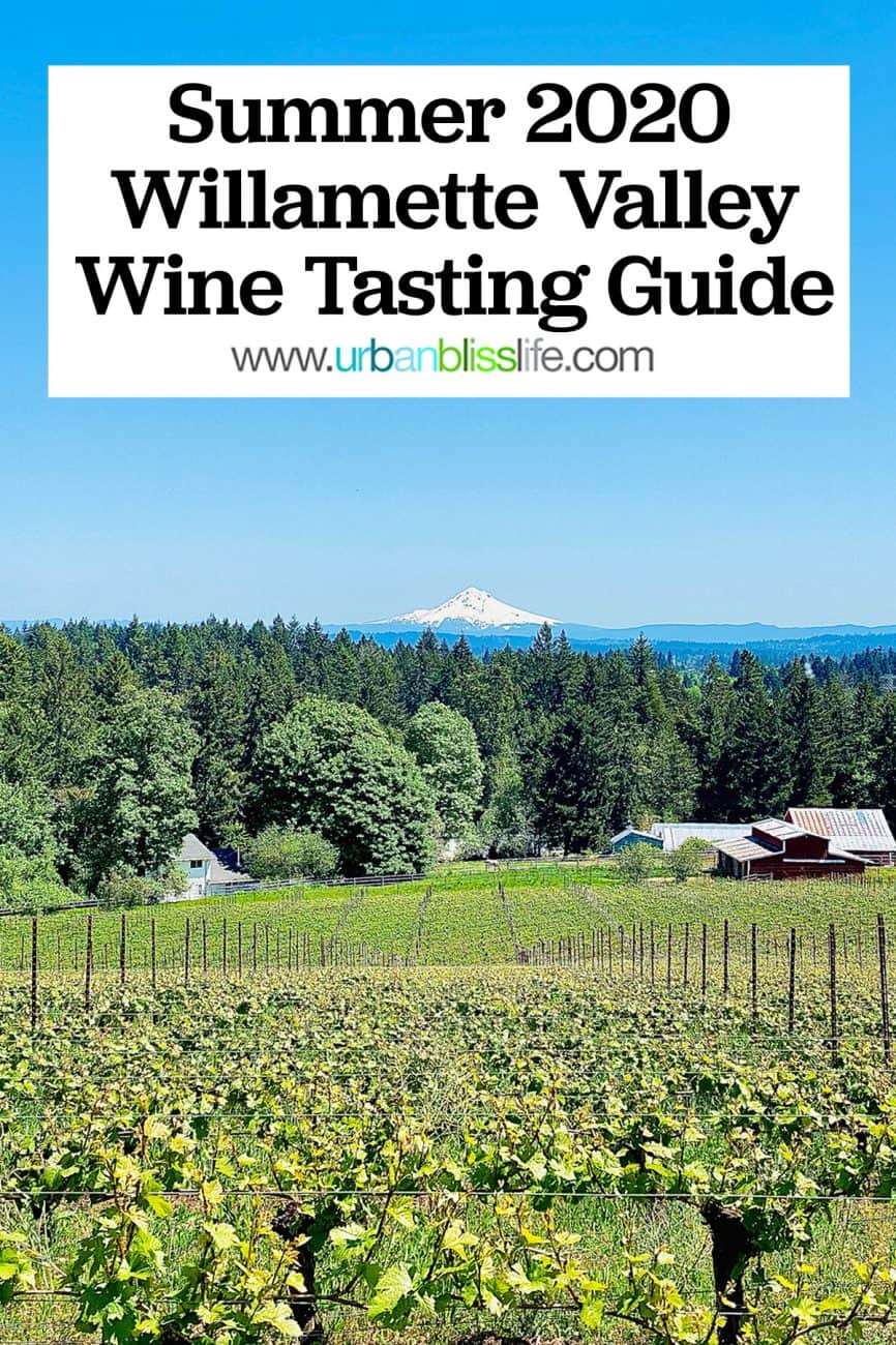 willamette valley oregon wine tasting guide graphic