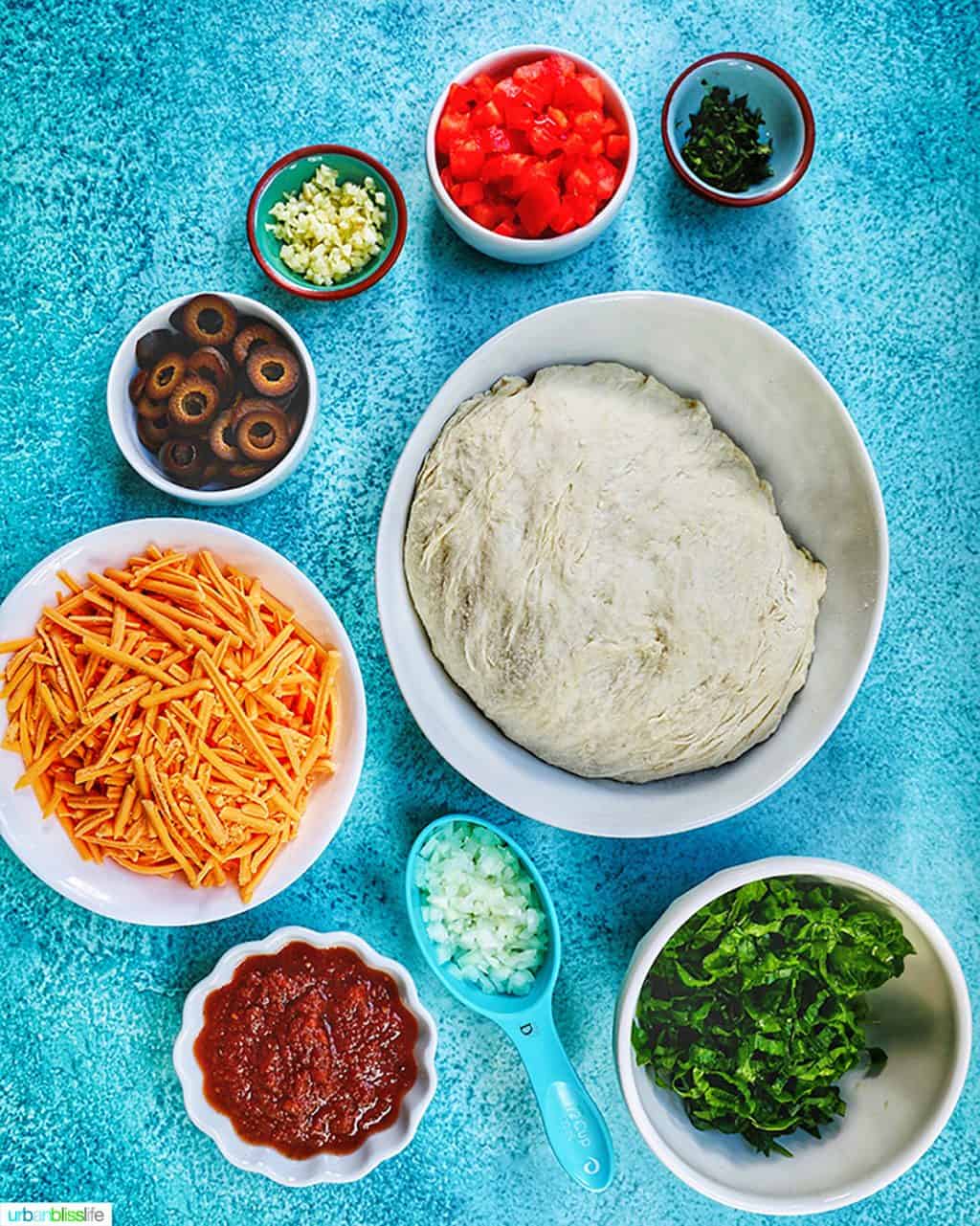 ingredients for taco pizza