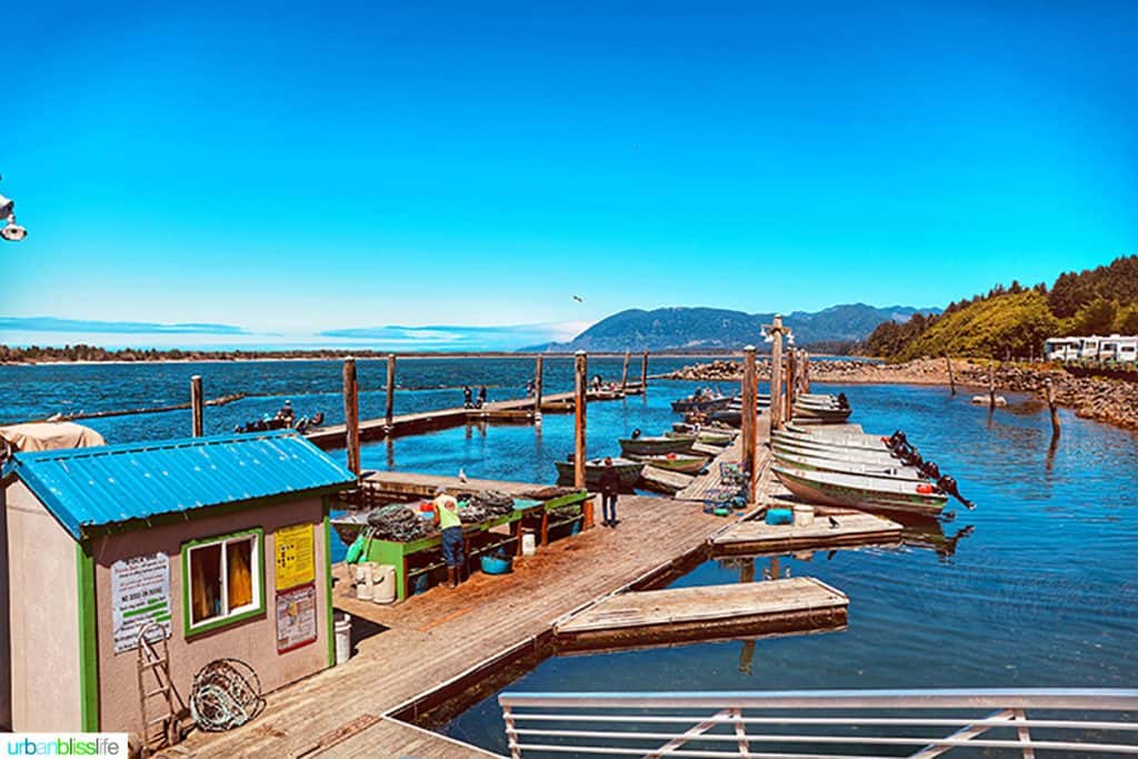 docks at Kelly's Brighton Marina in Rockaway, Oregon