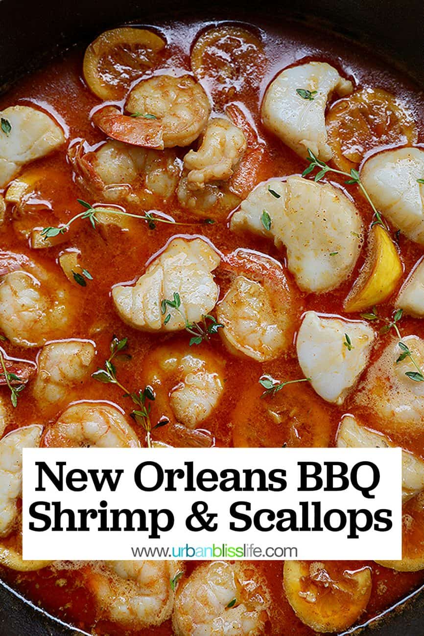 New Orleans-style BBQ Shrimp & Scallops