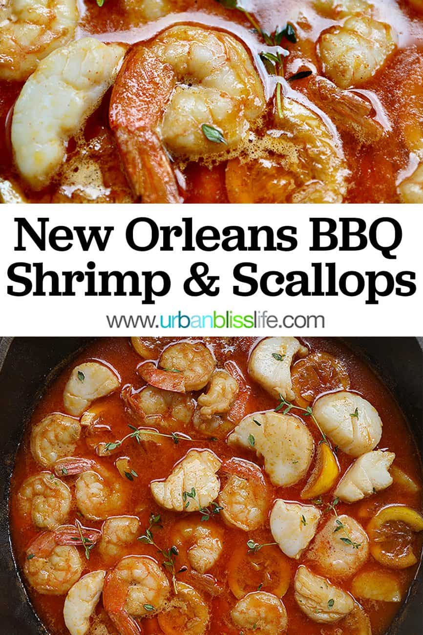 New Orleans-style BBQ Shrimp & Scallops