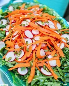 carrot radish arugula salad
