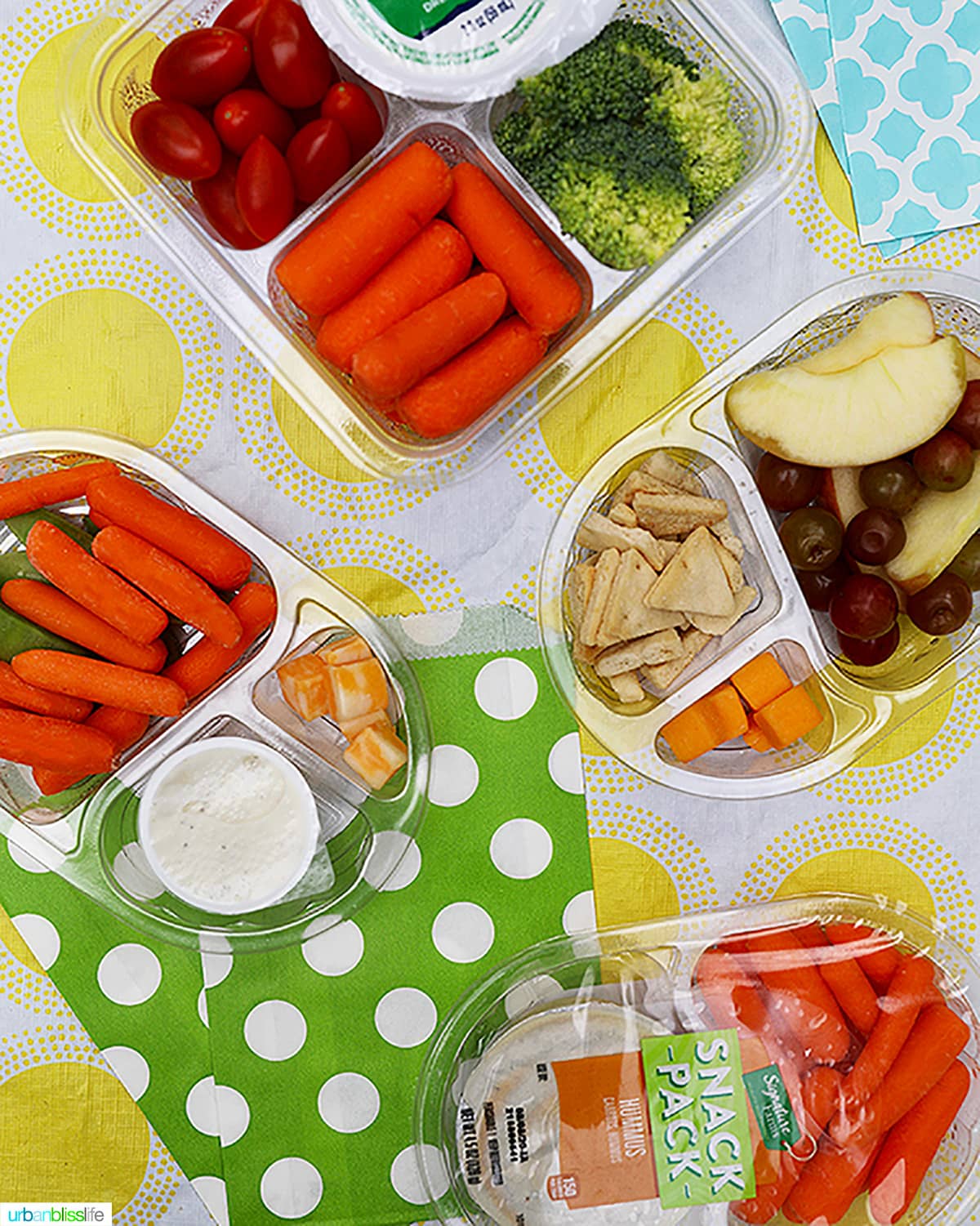 back to school lunch snack packs