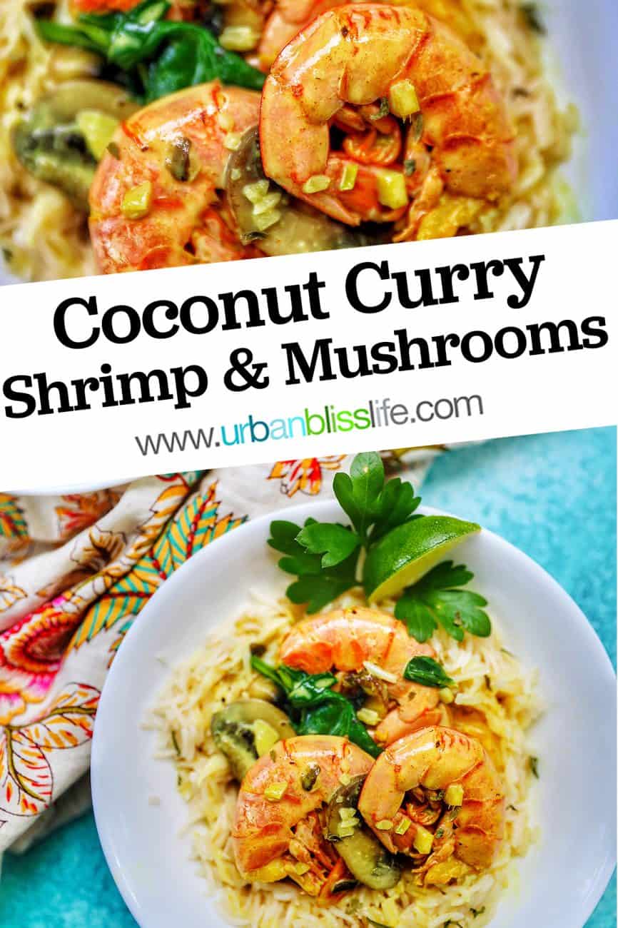 graphic for Coconut Curry Shrimp and Mushrooms