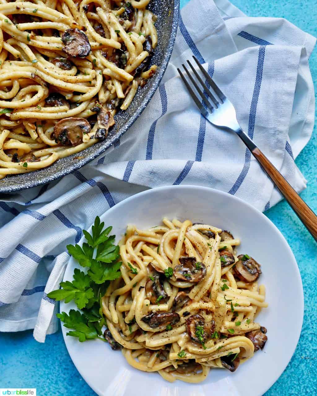 Creamy Pasta with Crispy Mushrooms FEATURE 2