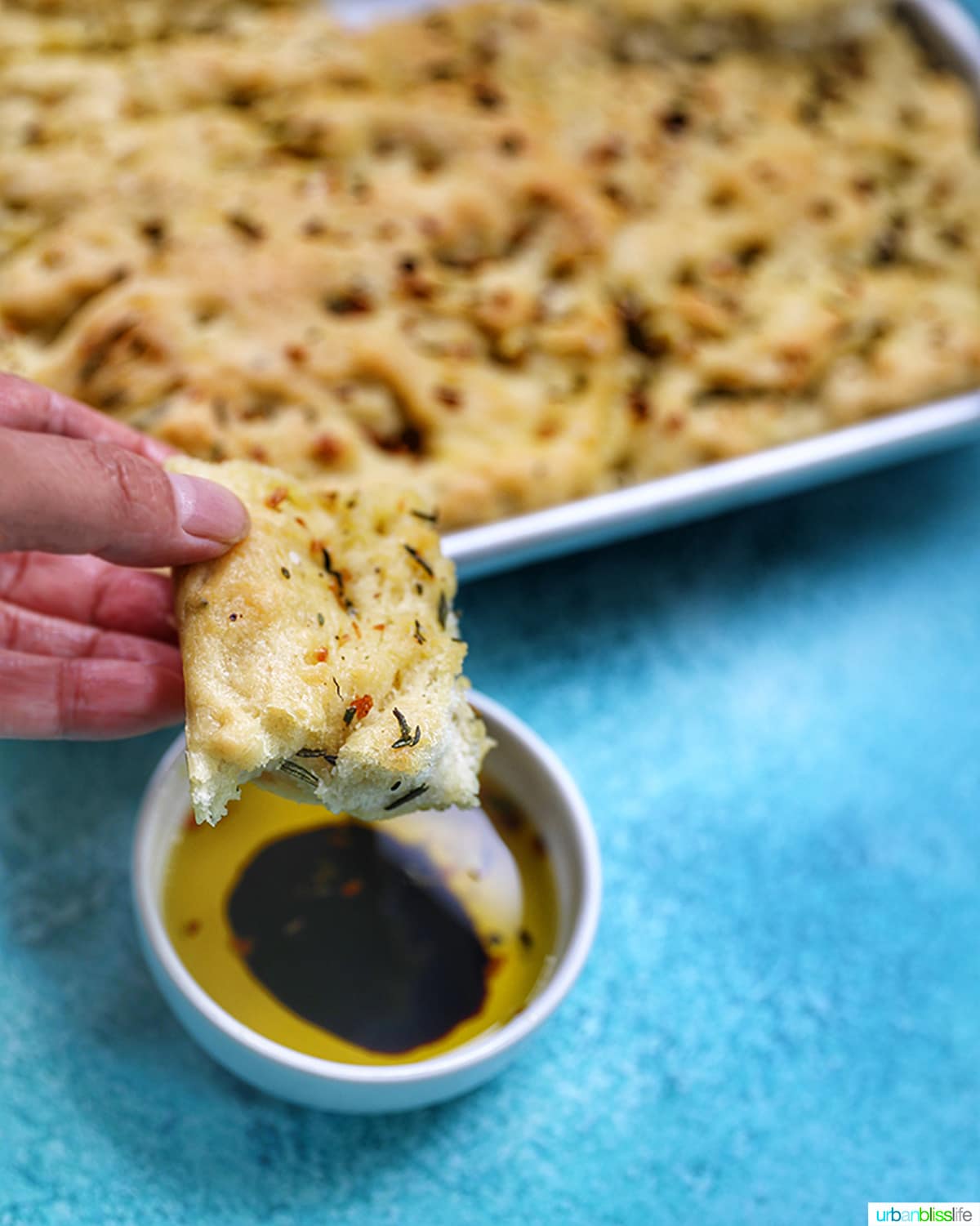 Easy Rosemary Garlic Focaccia Bread