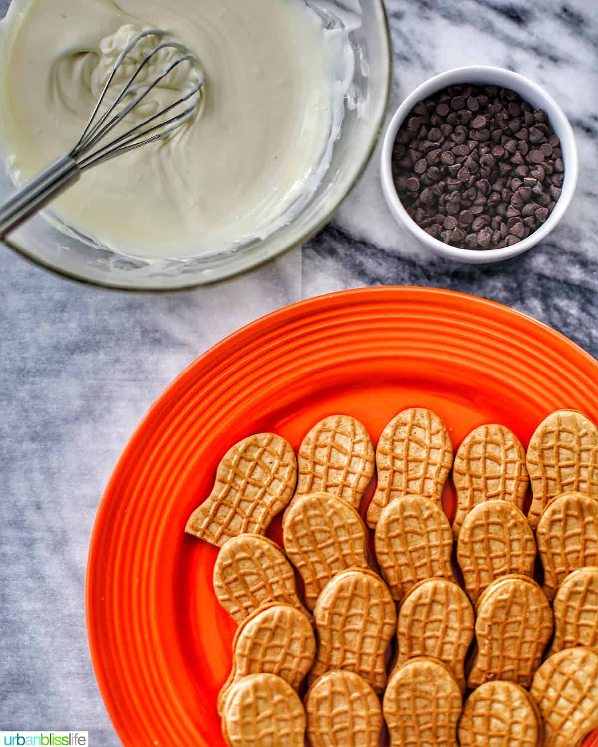 ingredients for nutter butter ghost cookies