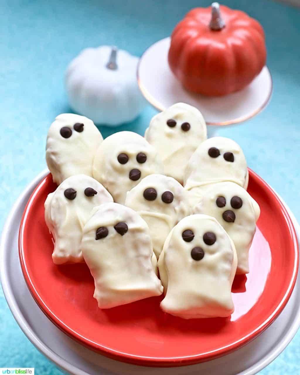 Nutter Butter Halloween Ghost Cookies Halloween Recipe - Urban Bliss Life