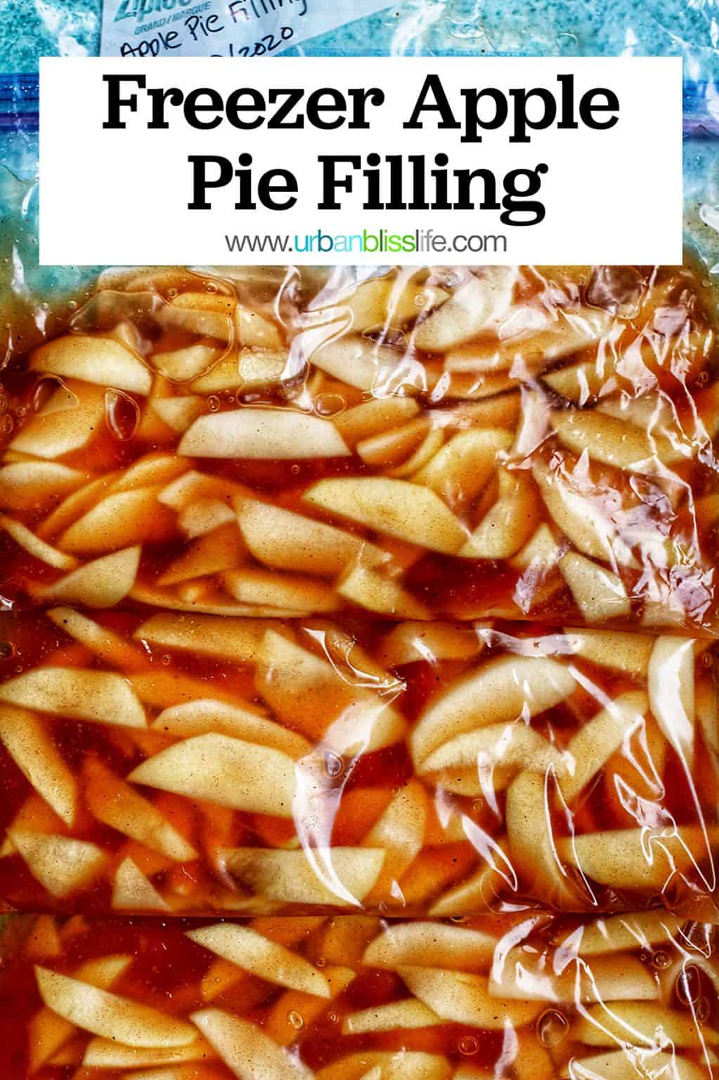 Freezer Apple Pie Filling Fall Baking Recipe Urban Bliss Life