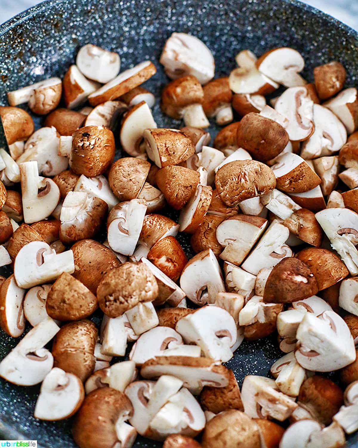 mushrooms in pan