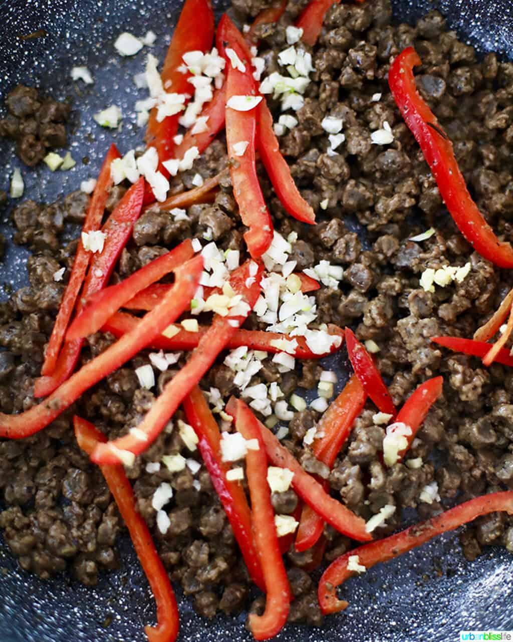 Beyond Meat Beyond Beef Crumbles red peppers garlic ginger