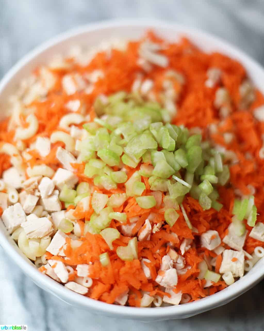 Filipino Macaroni Salad - veggies