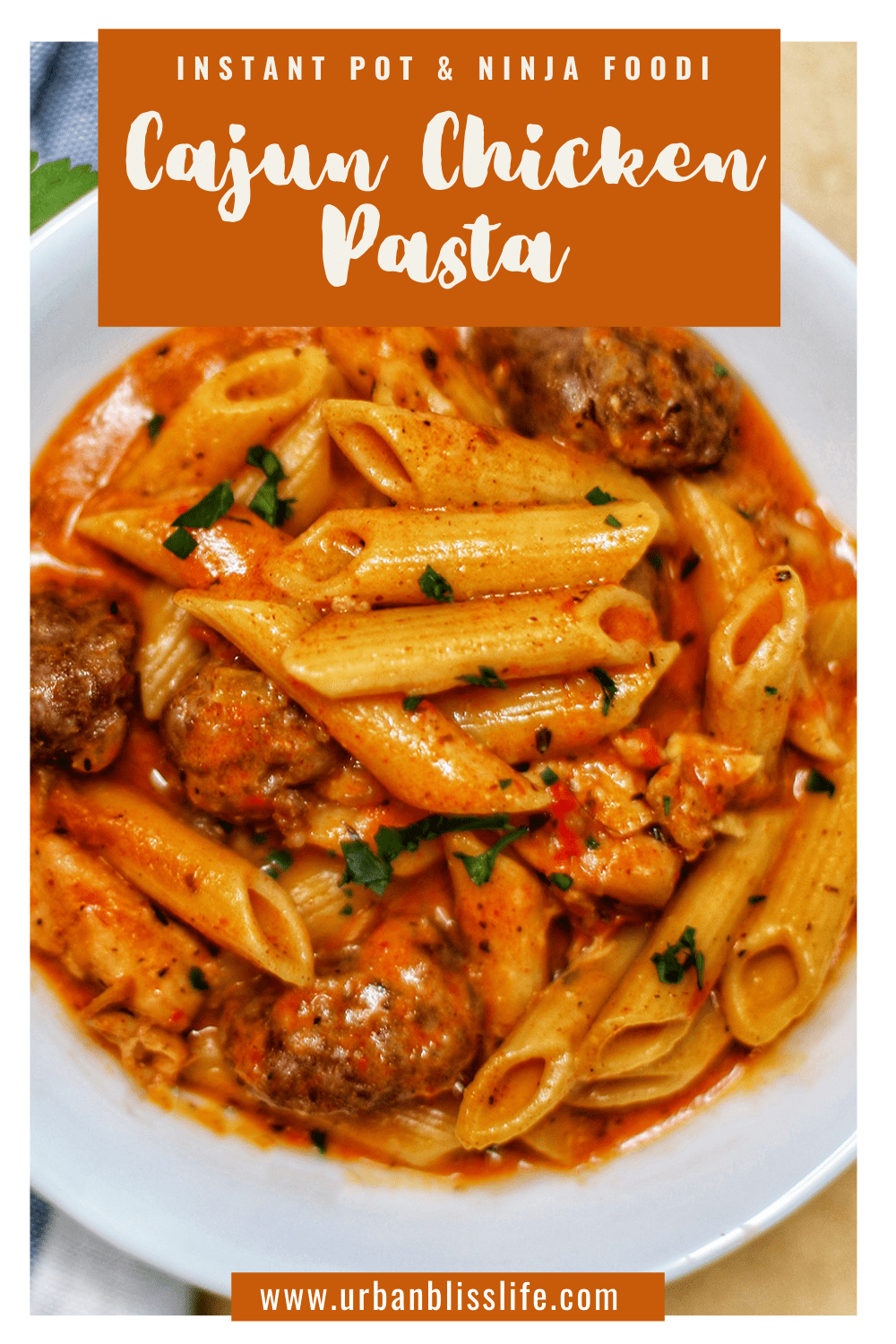 Instant Pot Cajun Chicken Pasta Urban Bliss Life