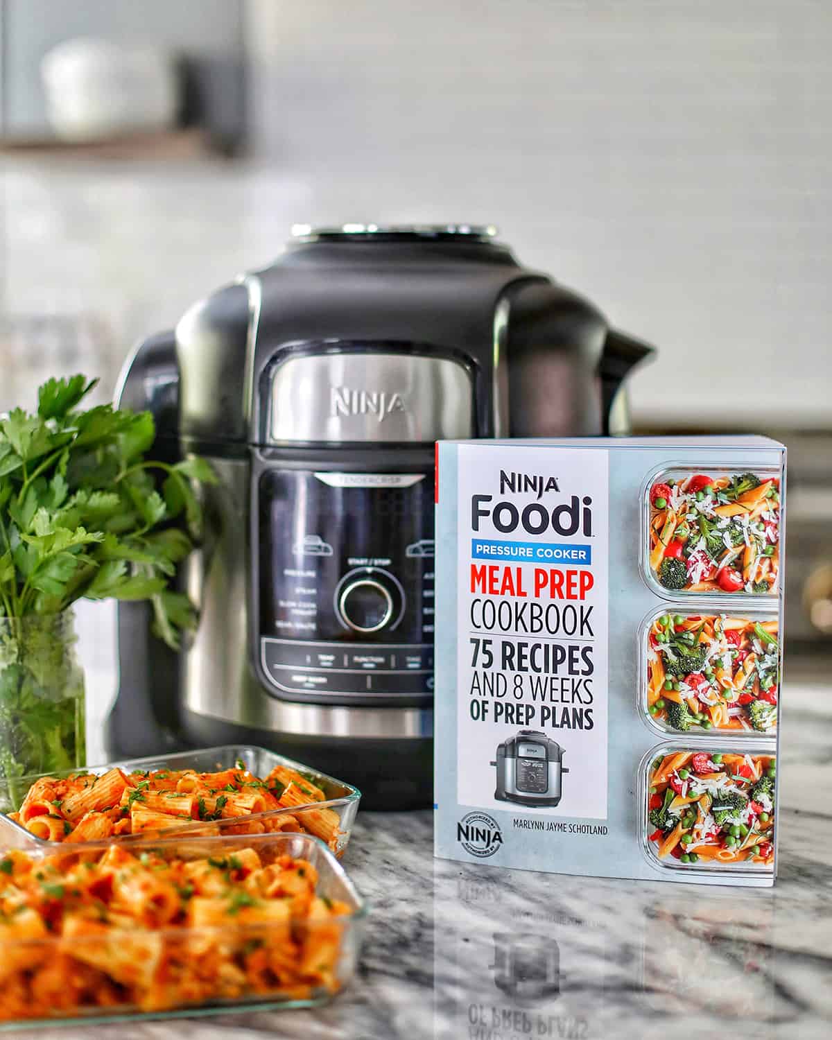 Ninja Foodi Cookbook with Foodi and pasta