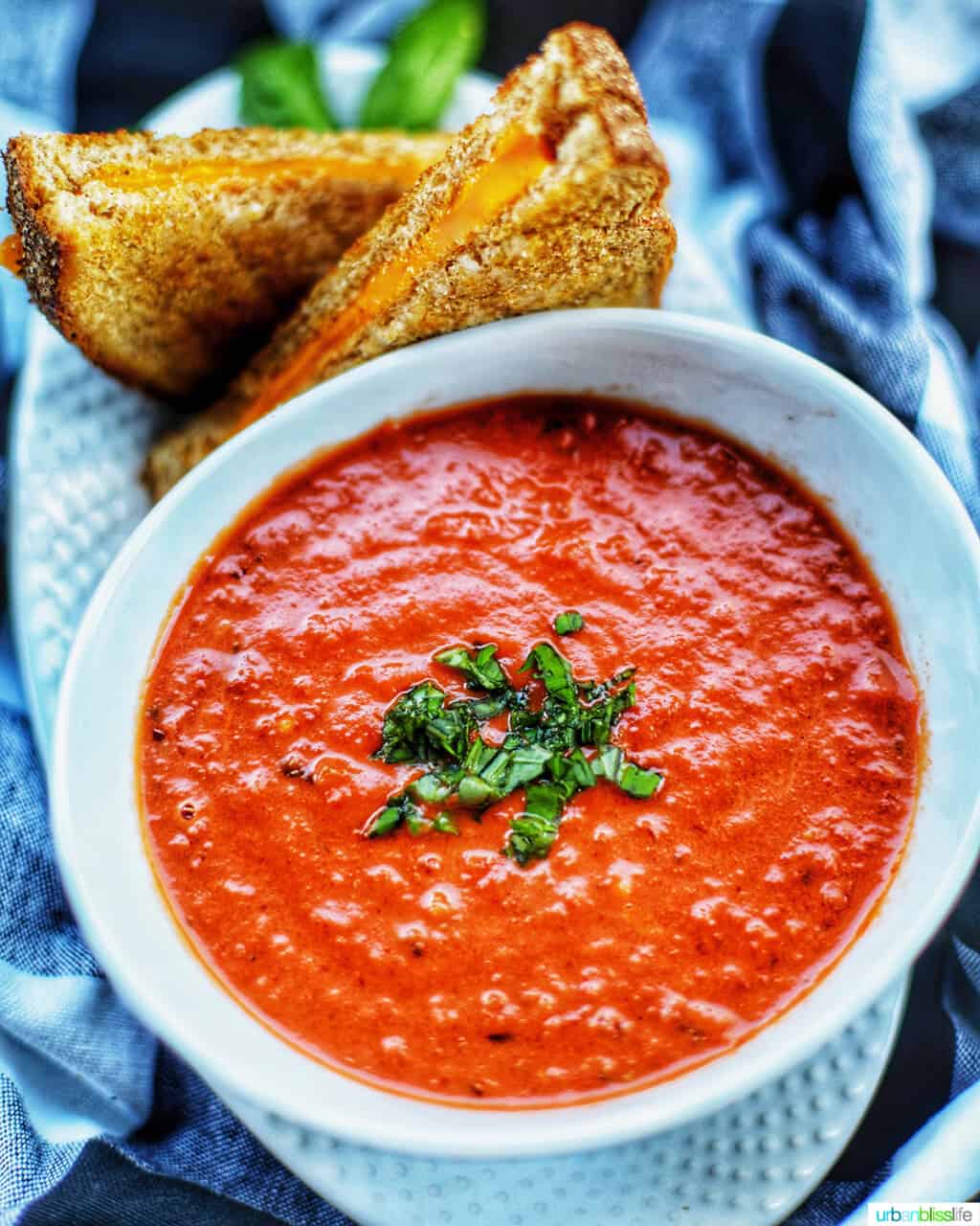 tomato soup and grilled cheese