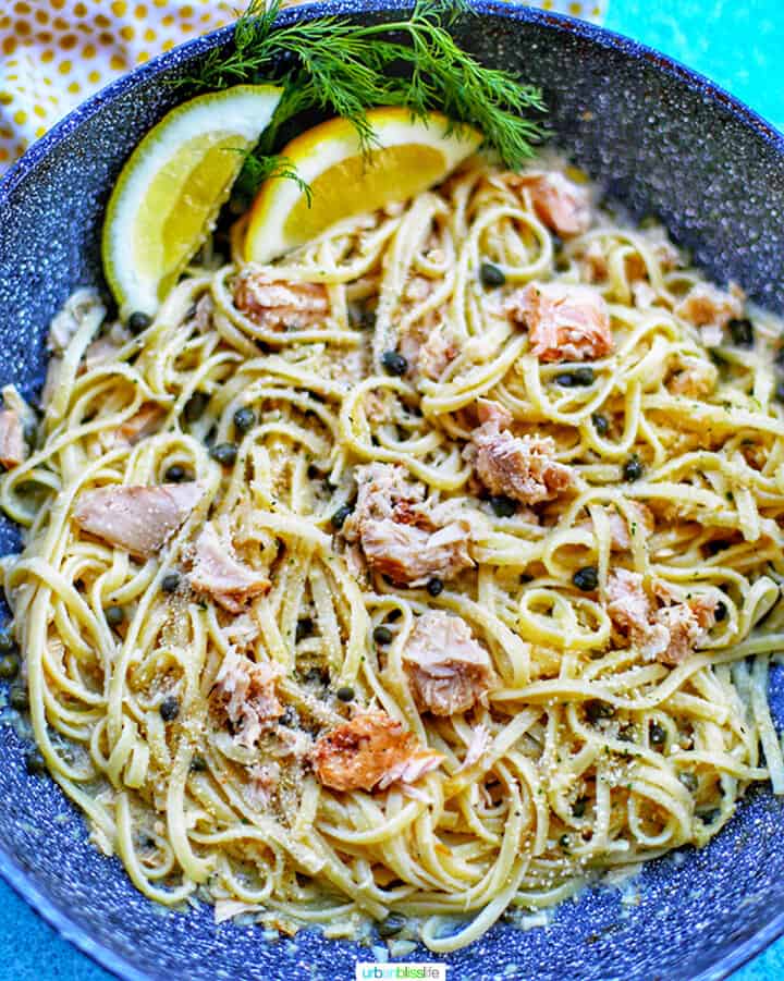 Tuna Pasta with Capers and White Wine Sauce Urban Bliss Life