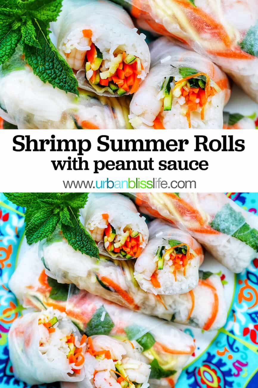 shrimp summer rolls with text
