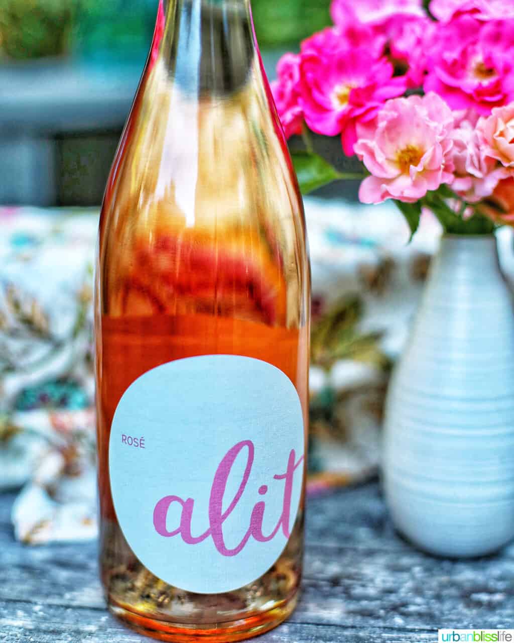 bottle of Alit Wines Rose