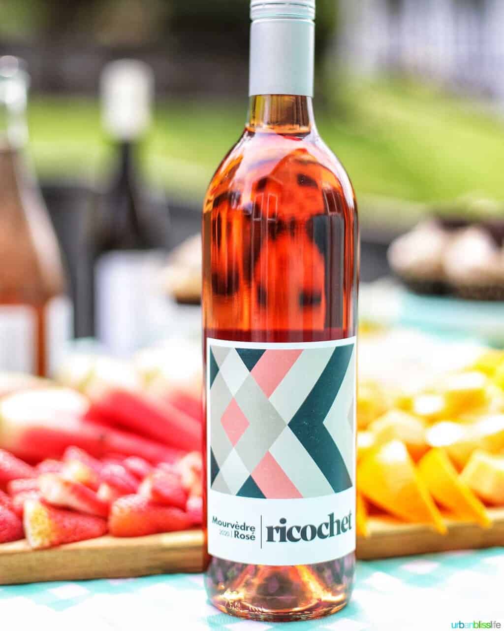 Ricochet wine Mourvedre rosé wine