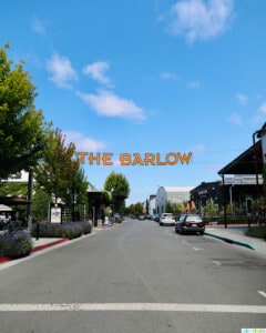 The Barlow sign on street