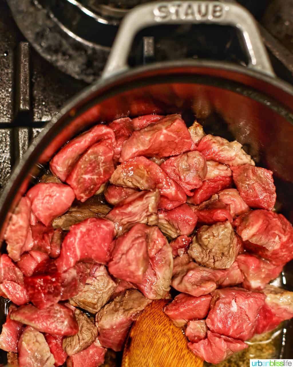 stew meat in dutch oven