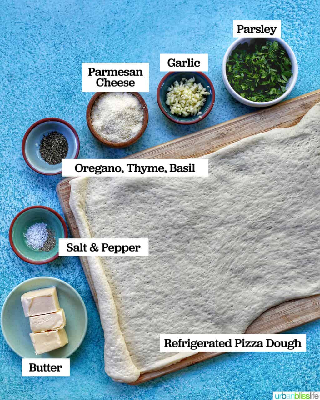 garlic parmesan knots ingredients