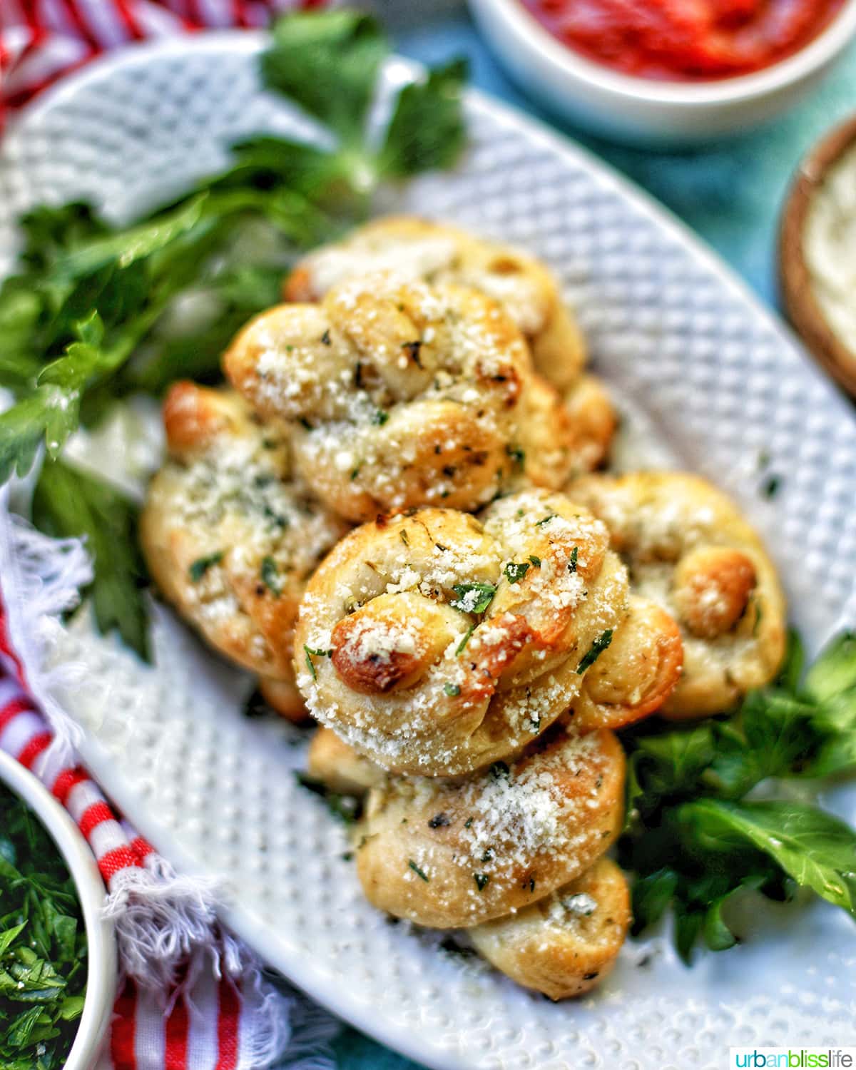 Garlic Parmesan Knots