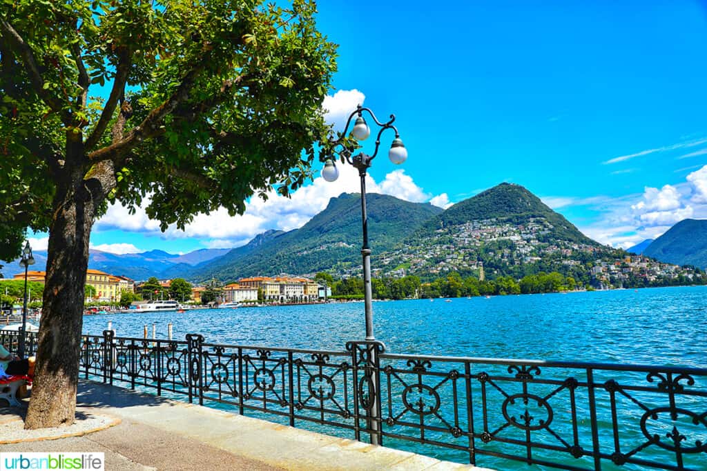 beautiful Lake Lugano Switzerland