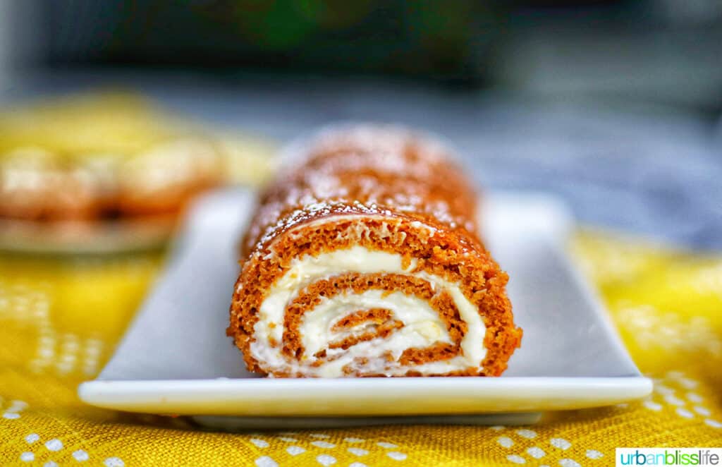 pumpkin cream cheese roll up