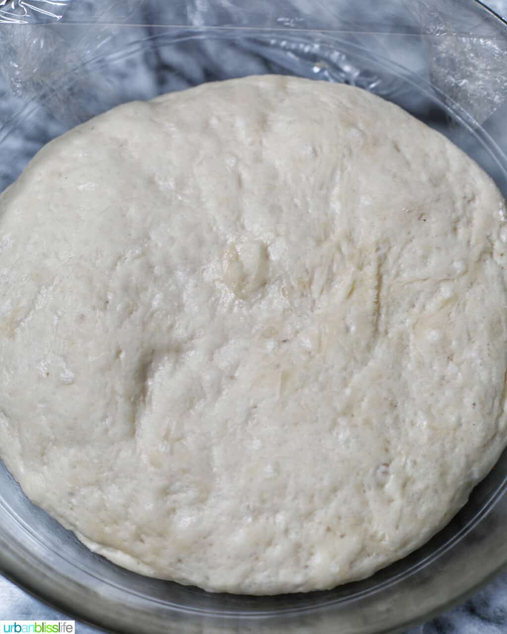 proofed dough in bowl