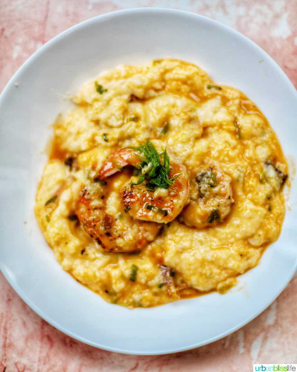 shrimp and grits at Screen Door restaurant