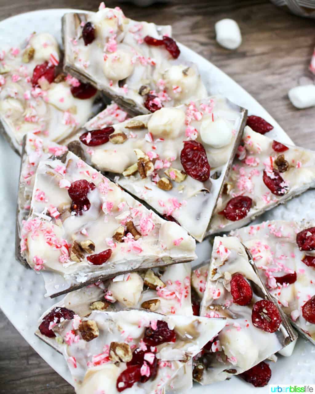 Holiday Cranberry Bark with Peppermint