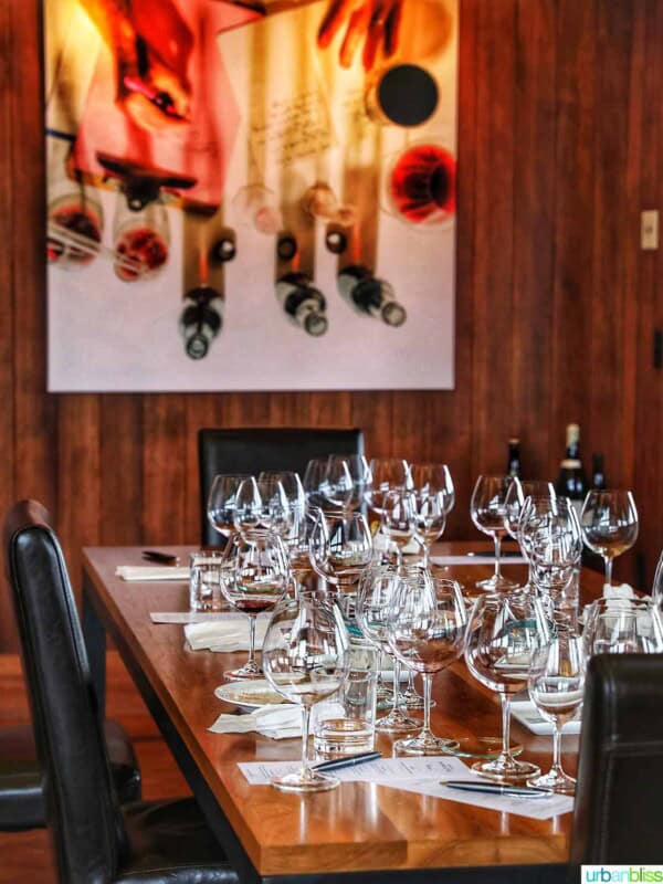 wine tasting at Gran Moraine Winery