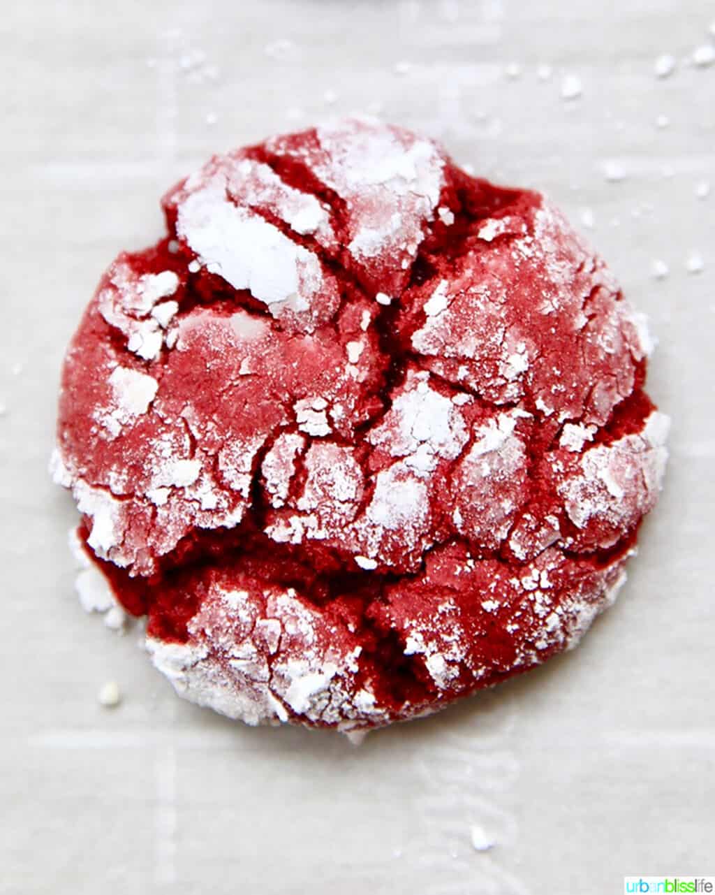 Red Velvet Cookie close up