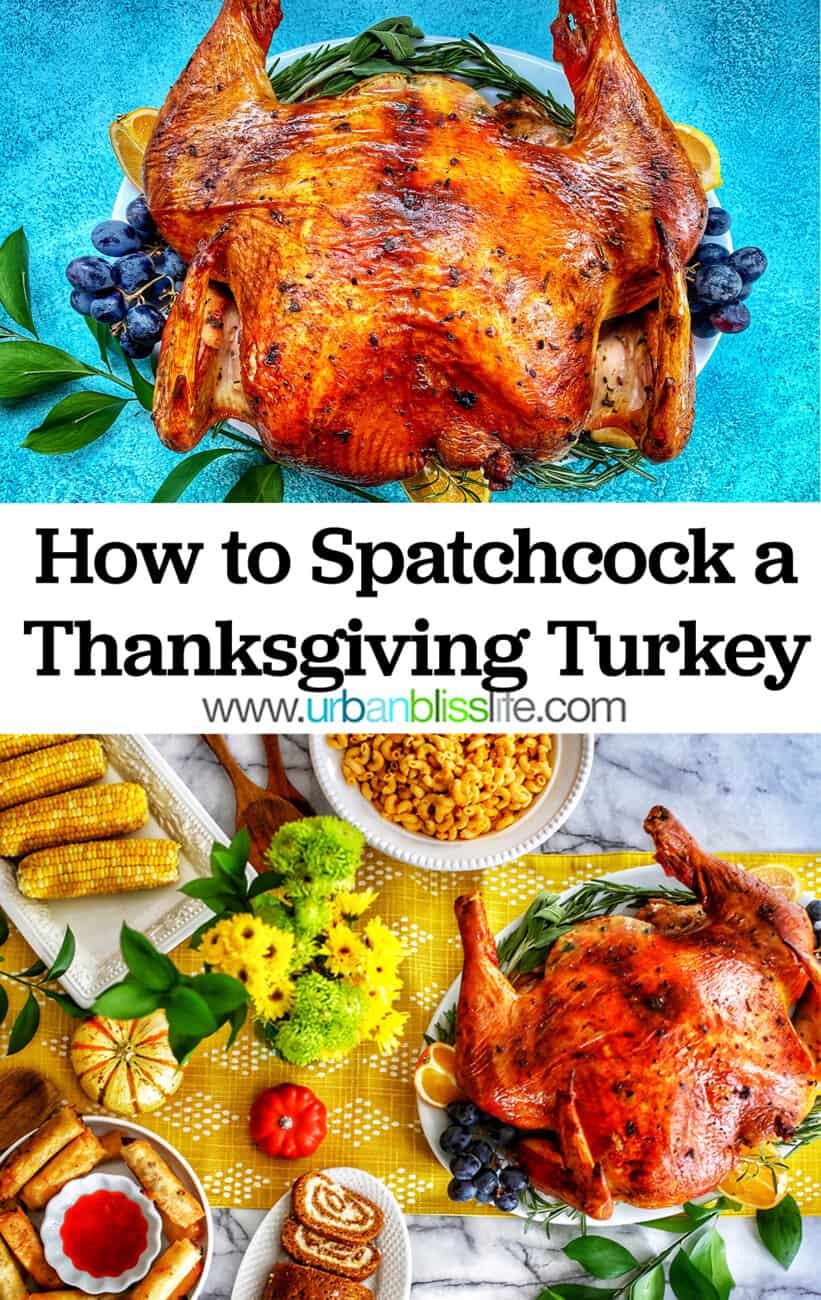 How to spatchcock a turkey text with photos of the best thanksgiving turkey ever!