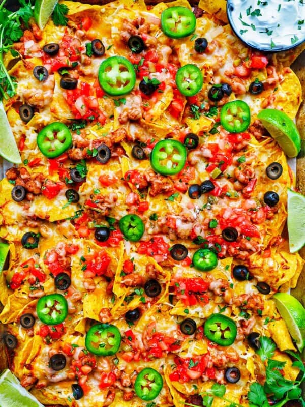 Sheet Pan Tex Mex Vegetarian Nachos