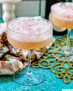 champagne floats with sherbet