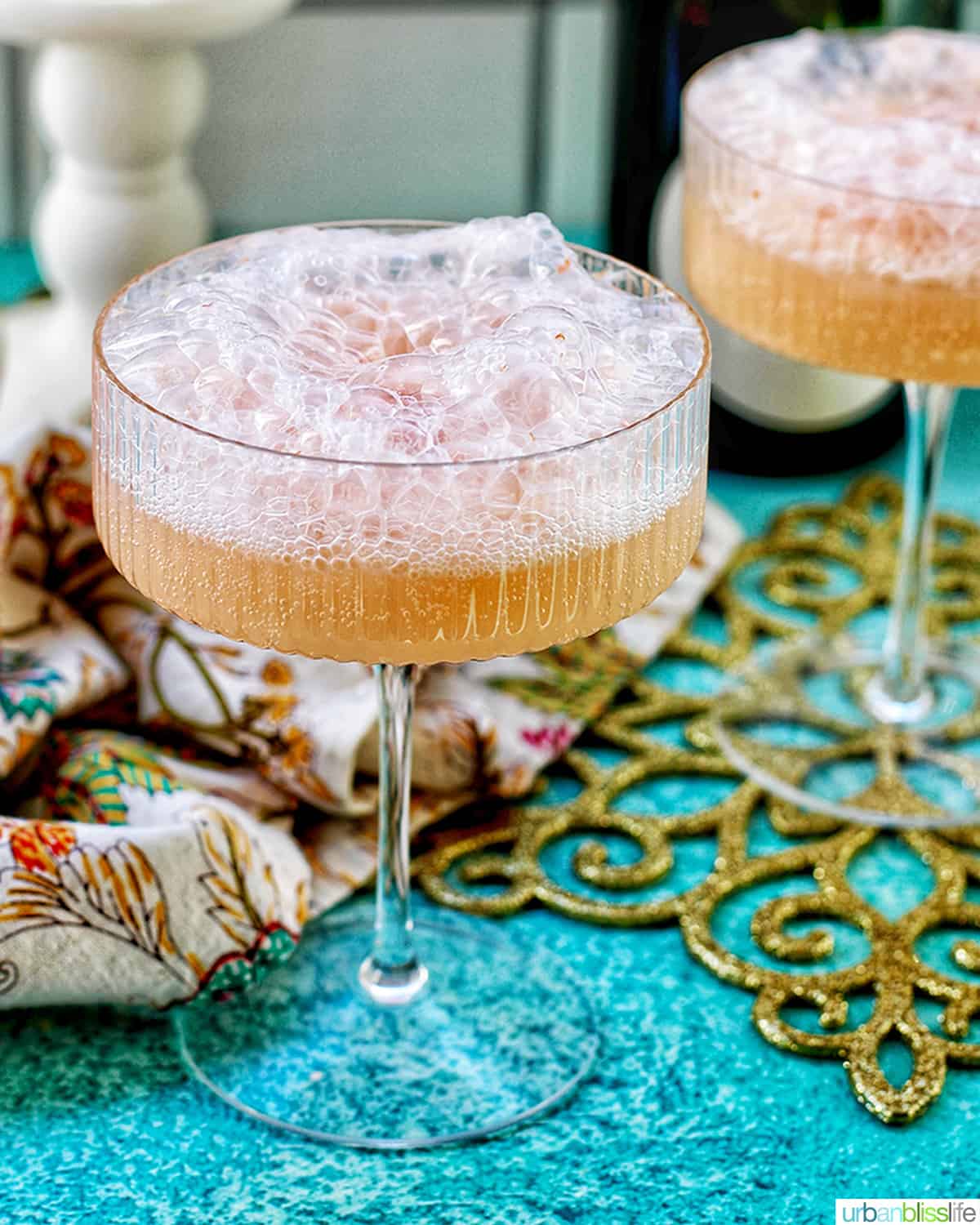 Champagne Float Cocktail