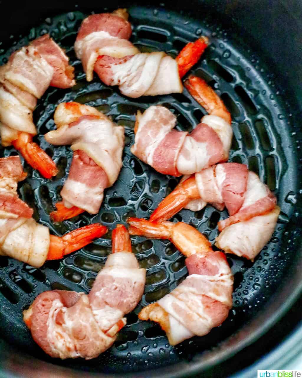 air fryer bacon wrapped shrimp