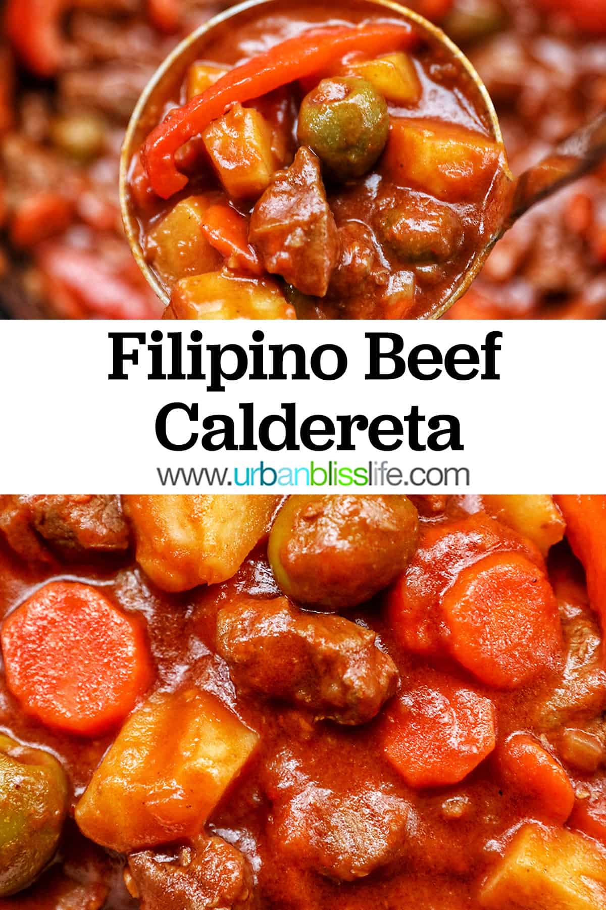Filipino Beef Caldereta Recipe - Urban Bliss Life