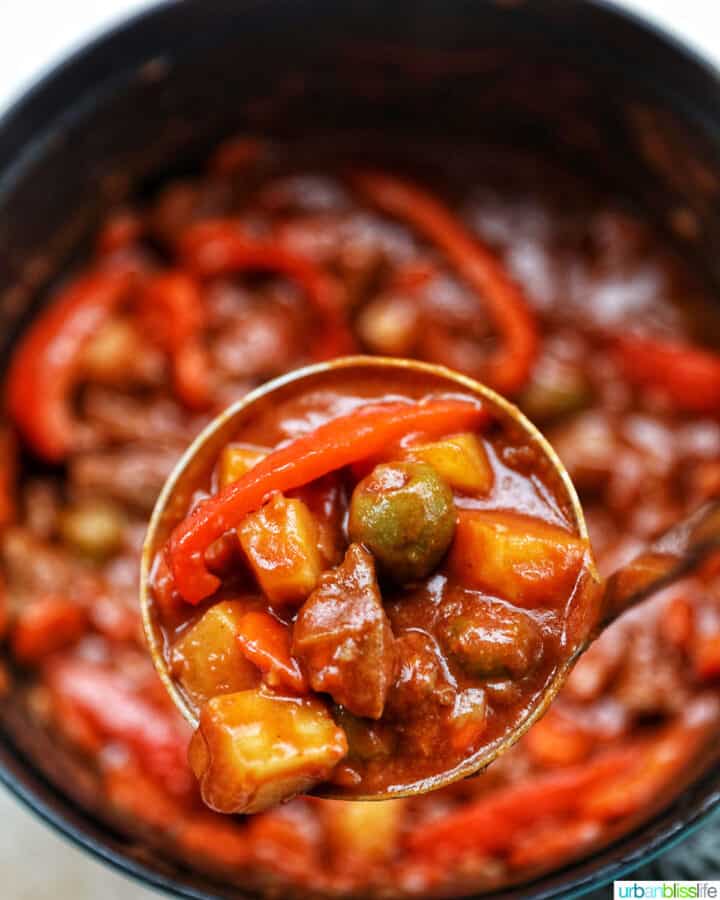 Filipino Beef Caldereta Recipe - Urban Bliss Life