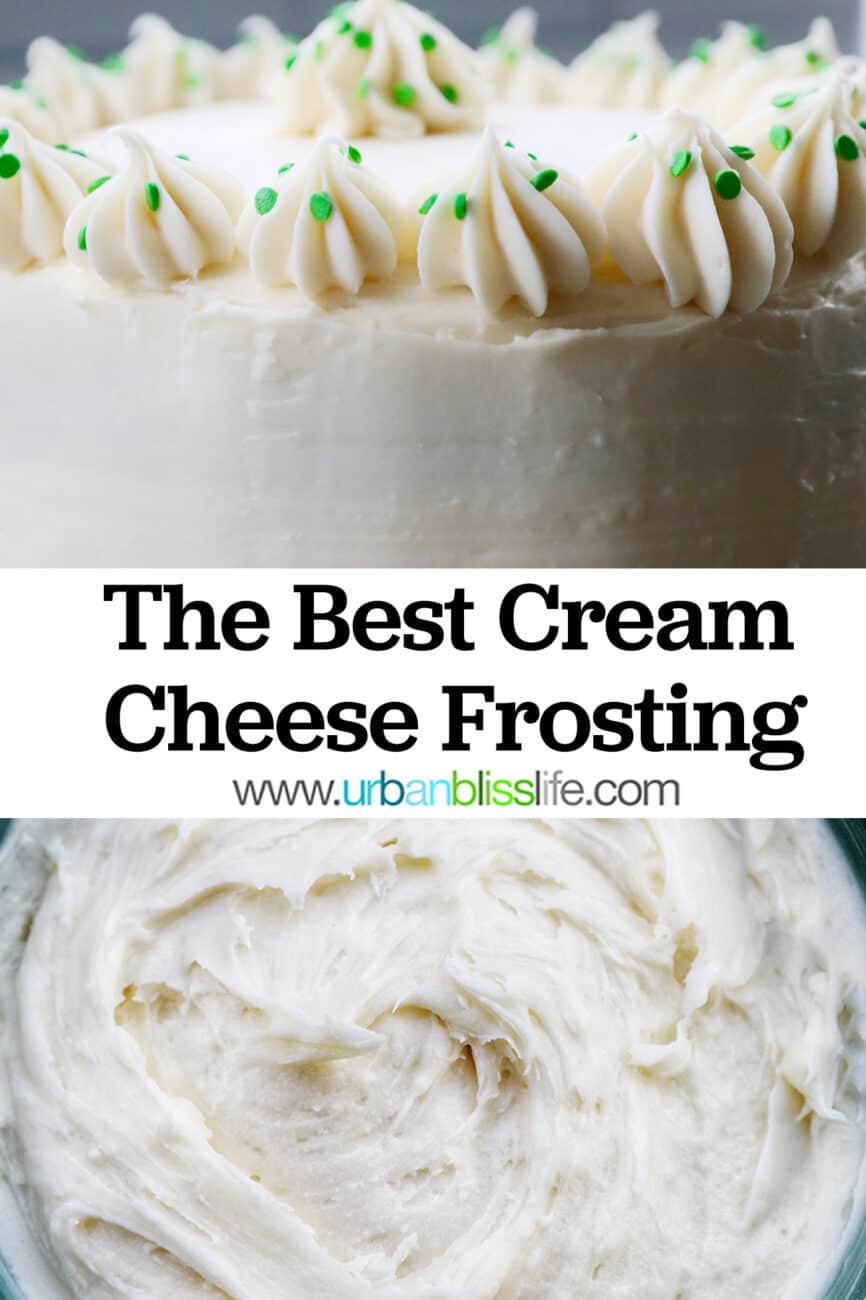 best cream cheese frosting with text overlay