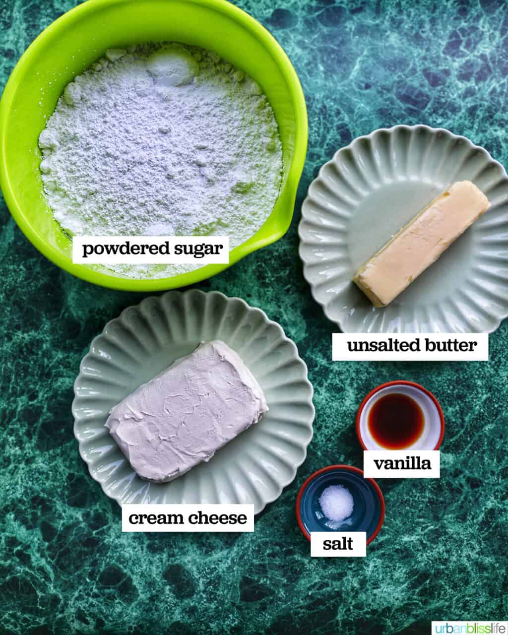 ingredients to make best cream cheese frosting