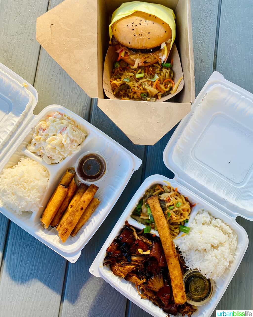 Filipino food at at Hunny Beez Food Truck in Newberg Oregon