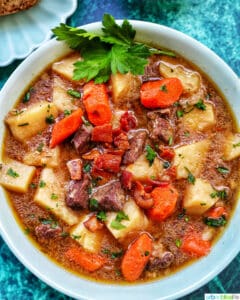 bowl of Instant Pot Irish Lamb Stew