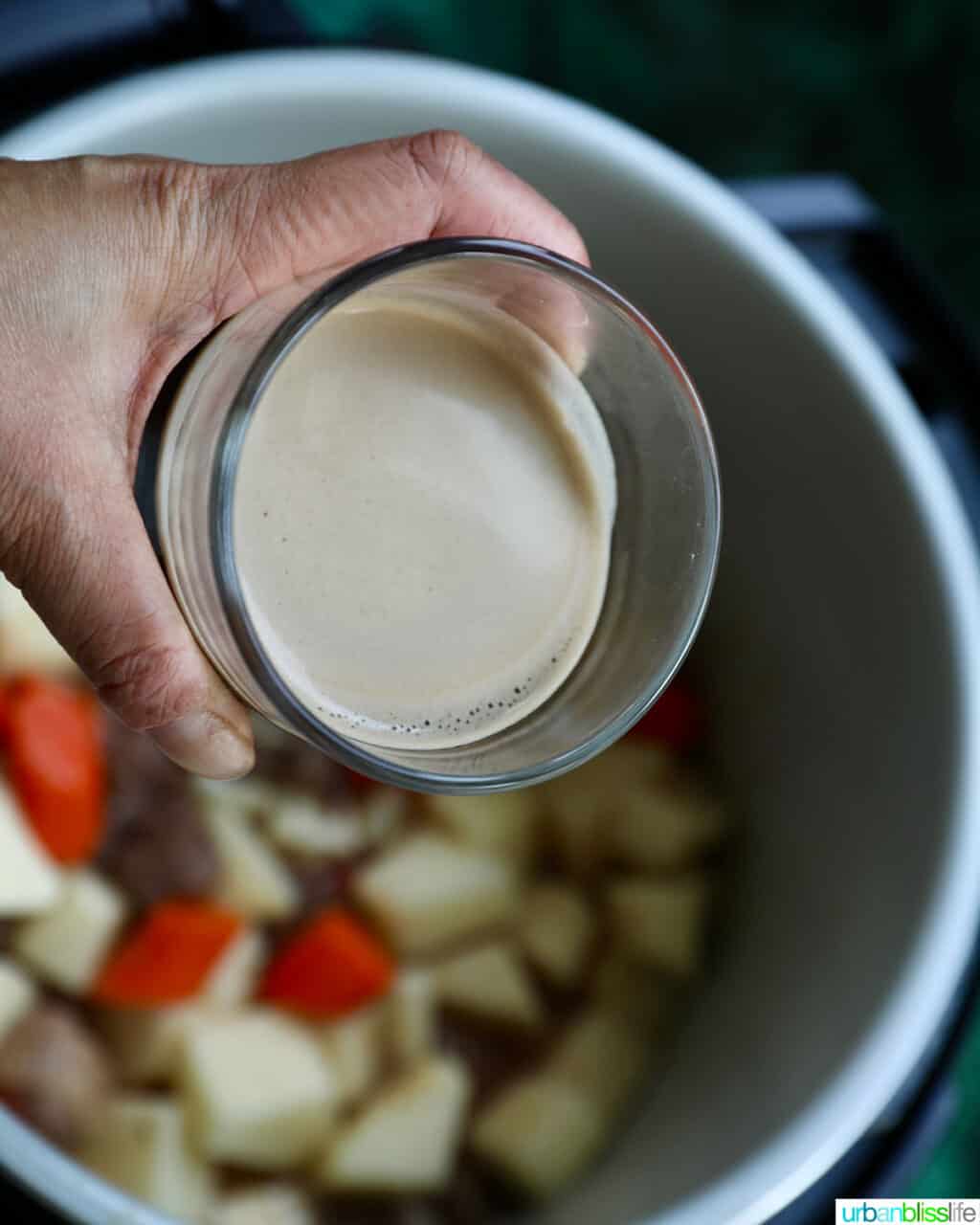 adding Guinness beer to instant pot irish stew